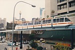 Monorail train in Harbour Street thumbnail