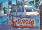 Morris The Monorail Childrens' Postcard thumbnail