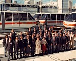 Staff Photo with trains at Maintenance Facility thumbnail